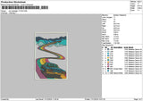 Car Rectangle 1712 Embroidery File 6 sizes