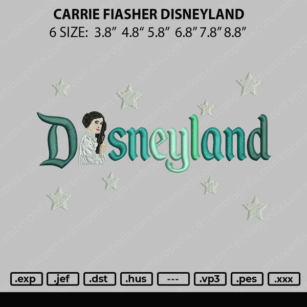 Carrie Fiasher Embroidery File 4 size