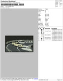 Cars Rectangle Embroidery File 4 size