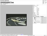 Cars Rectangle Embroidery File 4 size