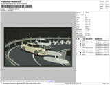 Cars Rectangle Embroidery File 4 size