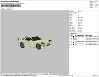 Car V20 Embroidery File 4 size
