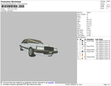 Car ZL84 Embroidery File 4 size