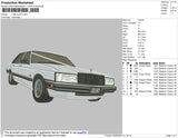 Car ZL84 Embroidery File 4 size