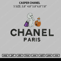 Casper C Embroidery File 5 sizes