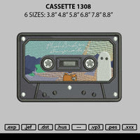 Cassette 1308 Embroidery File 6 sizes