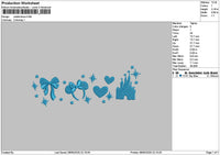 Castle 0805 Embroidery File 6 sizes
