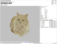 Cat 01 Embroidery File 4 size