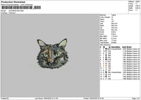 Cat 0304 Embroidery File 6 sizes
