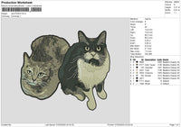 Cat 0703 Embroidery File 6 sizes