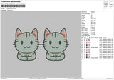 Cats 0912 Embroidery File 6 sizes