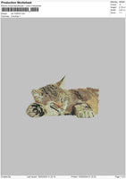 Cat 1024 Embroidery File 6 sizes