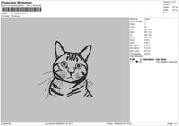 Cat 1208 Embroidery File 6 sizes