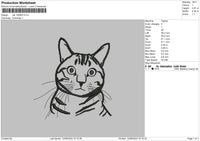 Cat 1208 Embroidery File 6 sizes