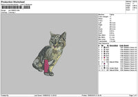 Cat 1908 Embroidery File 6 sizes