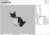 Cat 2208 Embroidery File 6 sizes