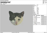Cat 2411 Embroidery File 6 sizes