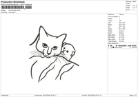 Cat 3010b Embroidery File 6 sizes