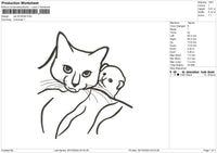 Cat 3010b Embroidery File 6 sizes