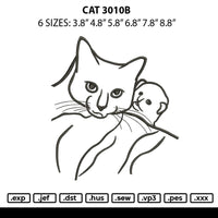 Cat 3010b Embroidery File 6 sizes