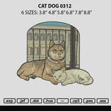 Cat Dog 0312 Embroidery File 6 sizes