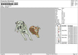 Cat Dog 0211 Embroidery File 6 sizes