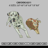 Cat Dog 0211 Embroidery File 6 sizes