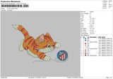 Cat And Logo Embroidery File 6 sizes