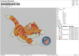 Cat And Logo Embroidery File 6 sizes