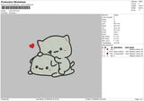 Cats0705 Embroidery File 6 sizes