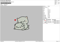 Cats0705 Embroidery File 6 sizes