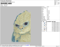 Cat V7 Embroidery File 4 size