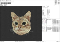 Cat V8 Embroidery File 4 sizes