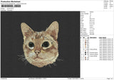 Cat V8 Embroidery File 4 sizes