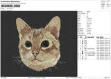 Cat V8 Embroidery File 4 sizes