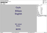 Caylaytext Embroidery File 6 sizes