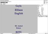 Caylaytext Embroidery File 6 sizes