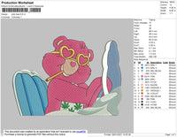 Care Bears Baddie Embroidery 4 size