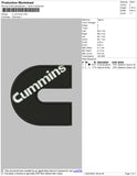 C Cummins Embroidery File 4 size