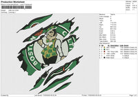 Celtic Torn Embroidery File 6 size