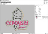 Ice Cream Embroidery File 6 Sizes