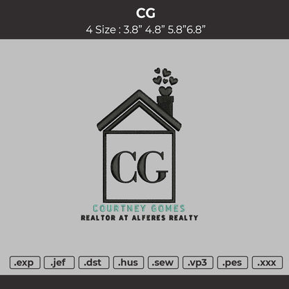 CG Embroidery File 4 size
