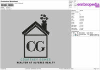 CG Embroidery File 4 size