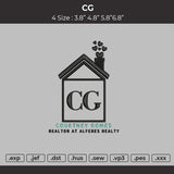 CG Embroidery File 4 size