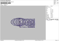 Chambertext Embroidery File 6 sizes