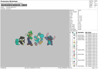 Character 2608 Embroidery File 6 sizes