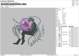 Character Animation Embroidery File 4 size