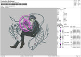 Character Animation Embroidery File 4 size