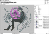Character Animation Embroidery File 4 size