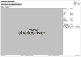 River Text Embroidery File 6 sizes